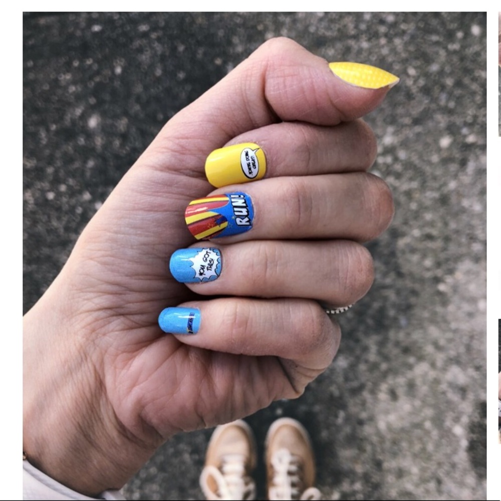 NEW Sarah Marie Designs Superhero Running Nail Wraps